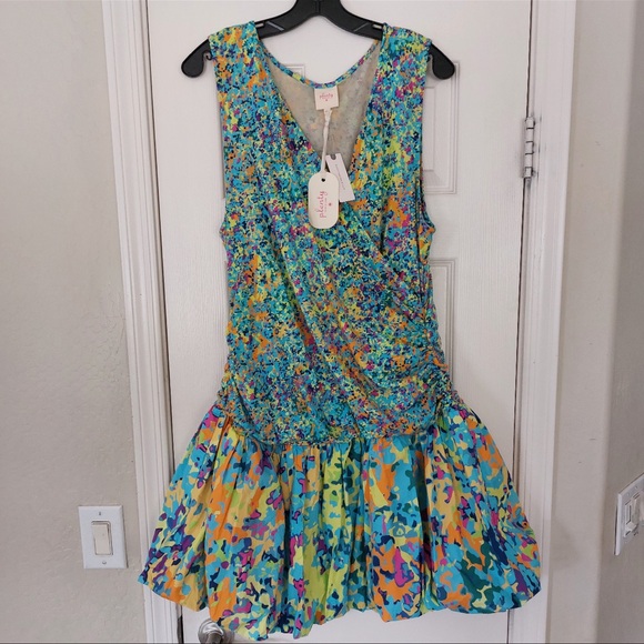 Anthropologie Plenty by Tracy Reese V-Neck Bubble Dress SIZE XL NWT - Picture 4 of 8
